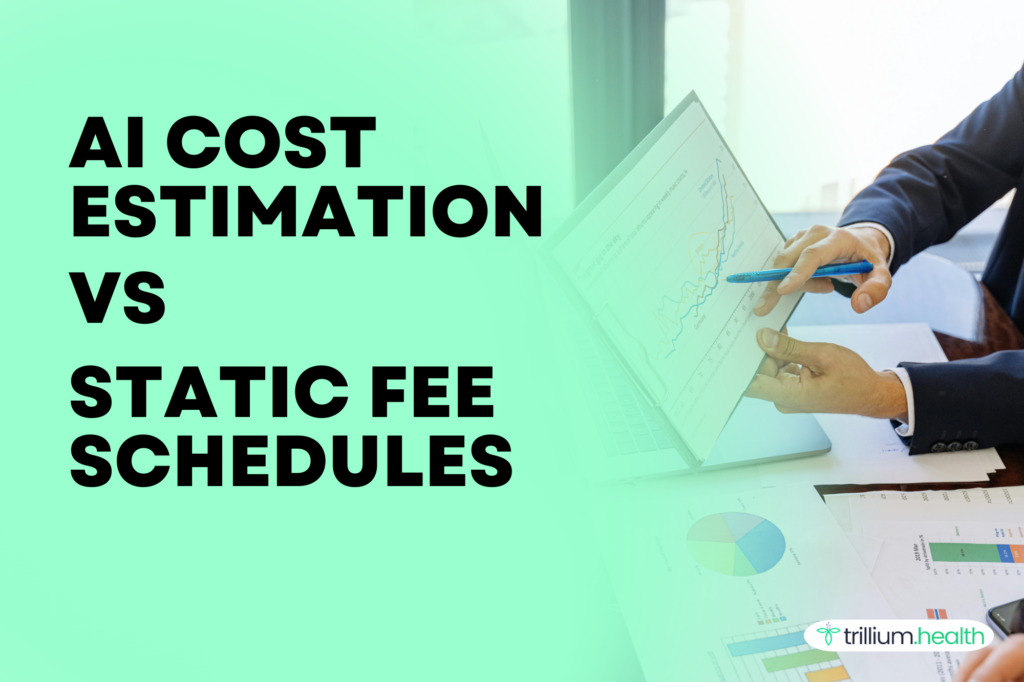 AI cost estimation vs static fee schedules