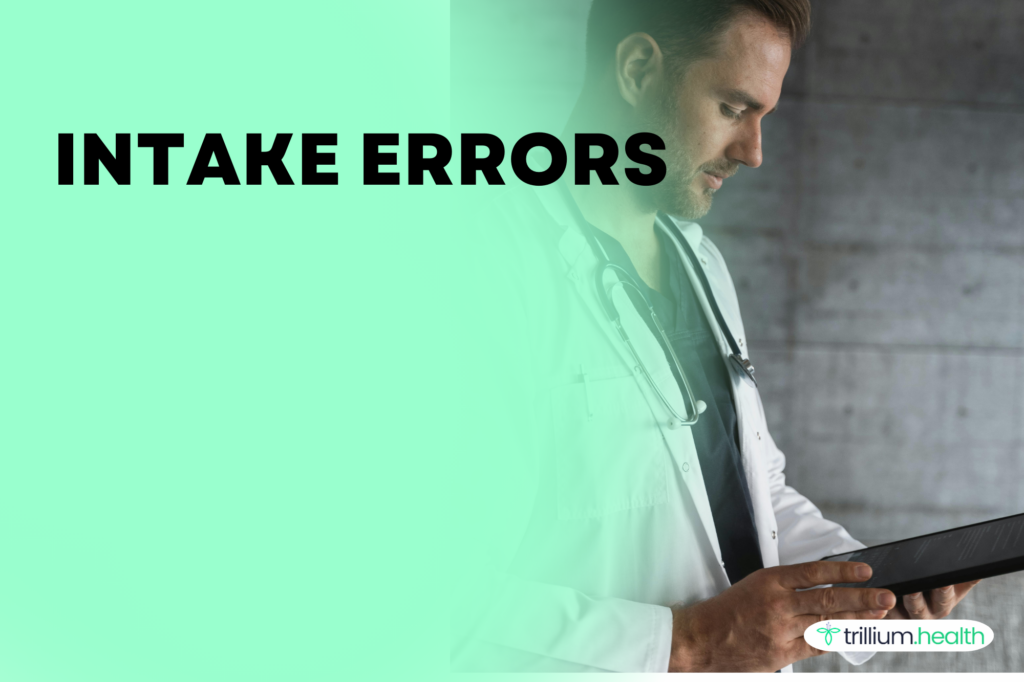 Intake errors